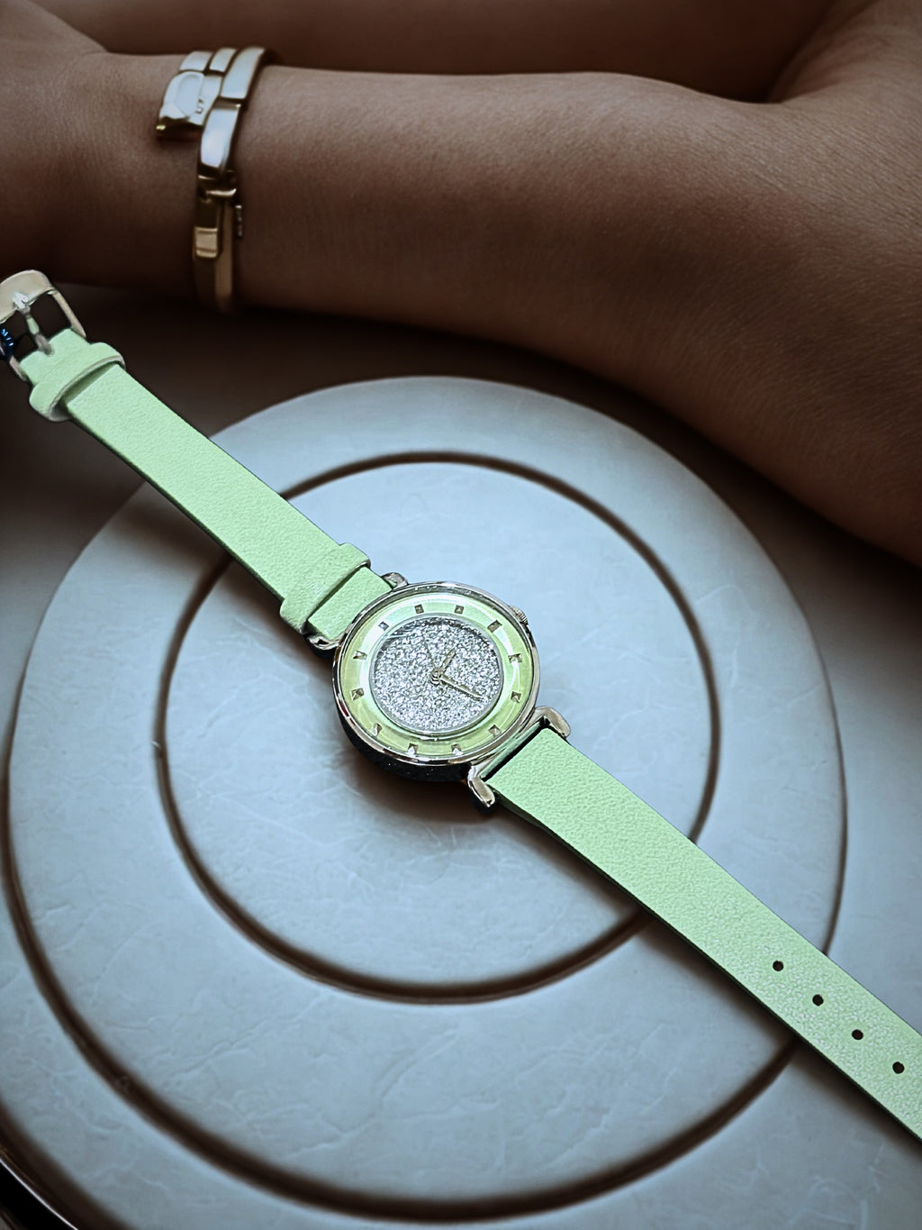 Reloj Verde piel
