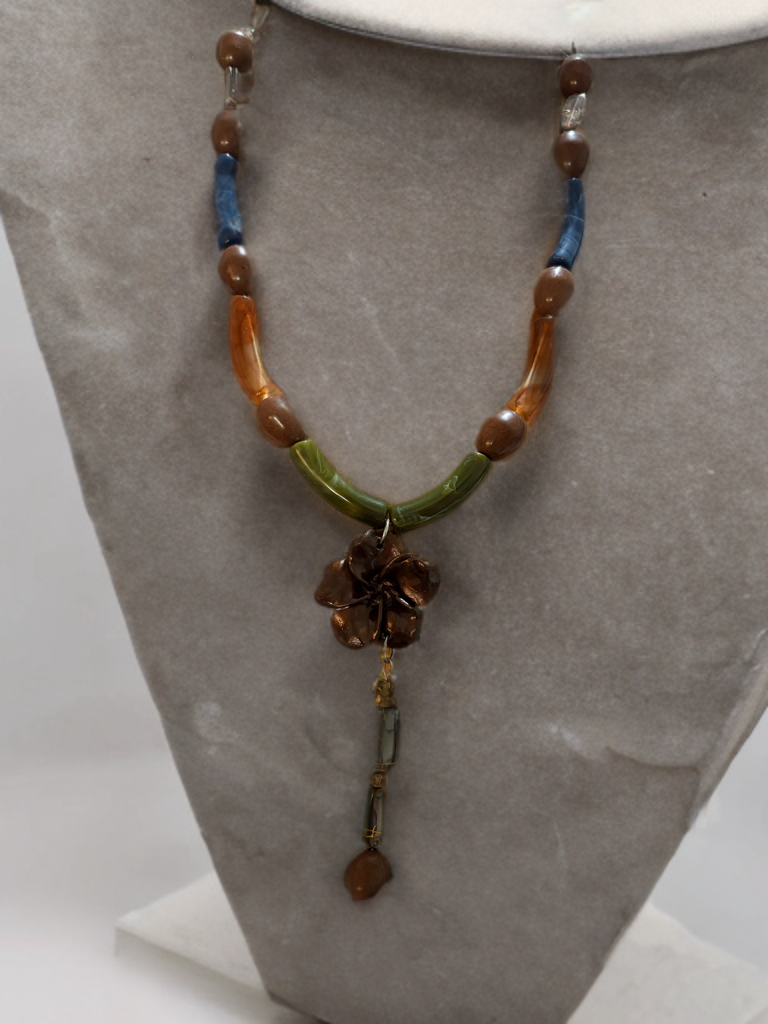 Collar Flor Porcelana