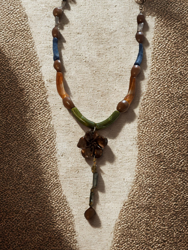 Collar Flor Porcelana