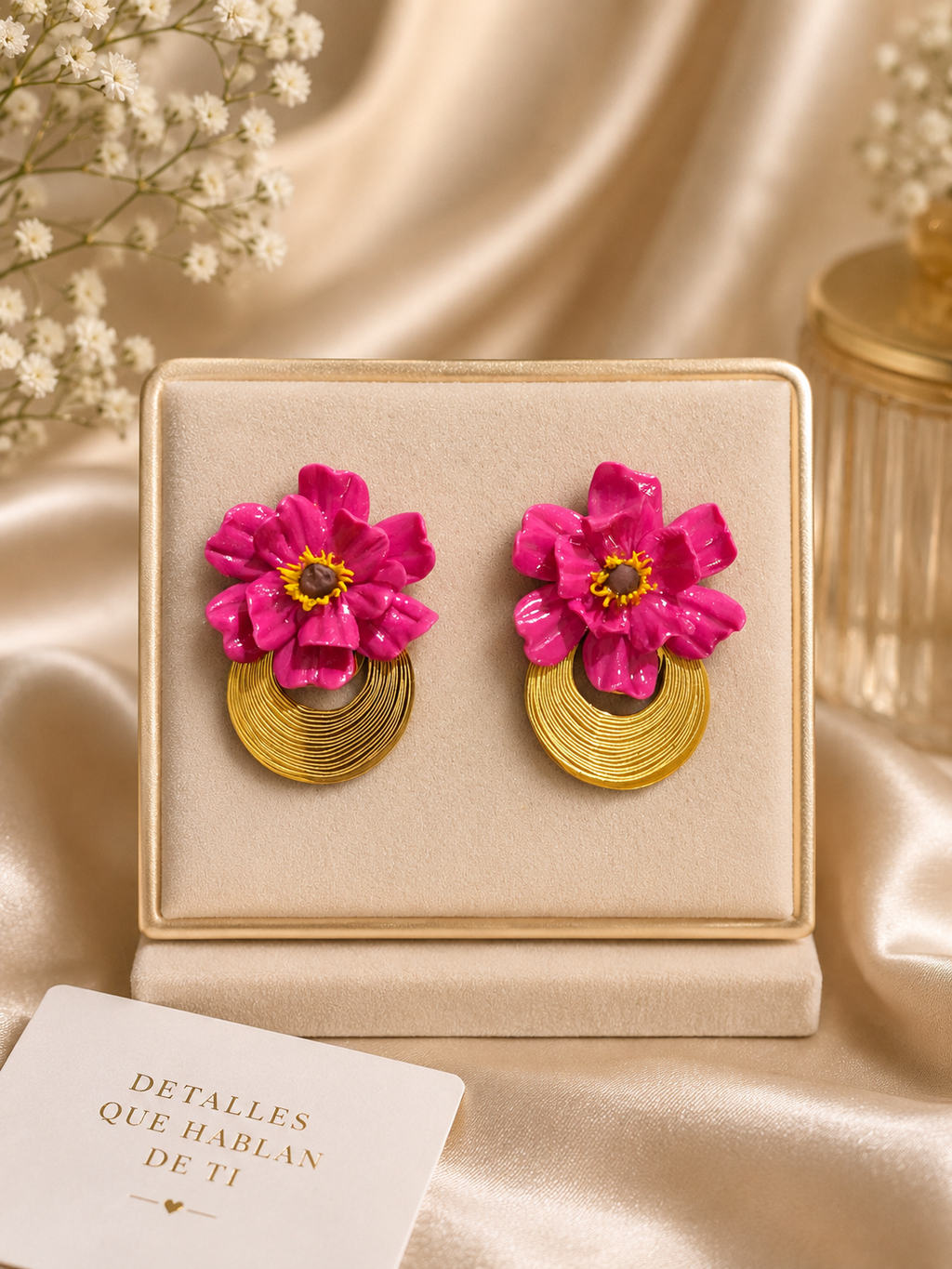 Pendientes Lisbeth Fucsias