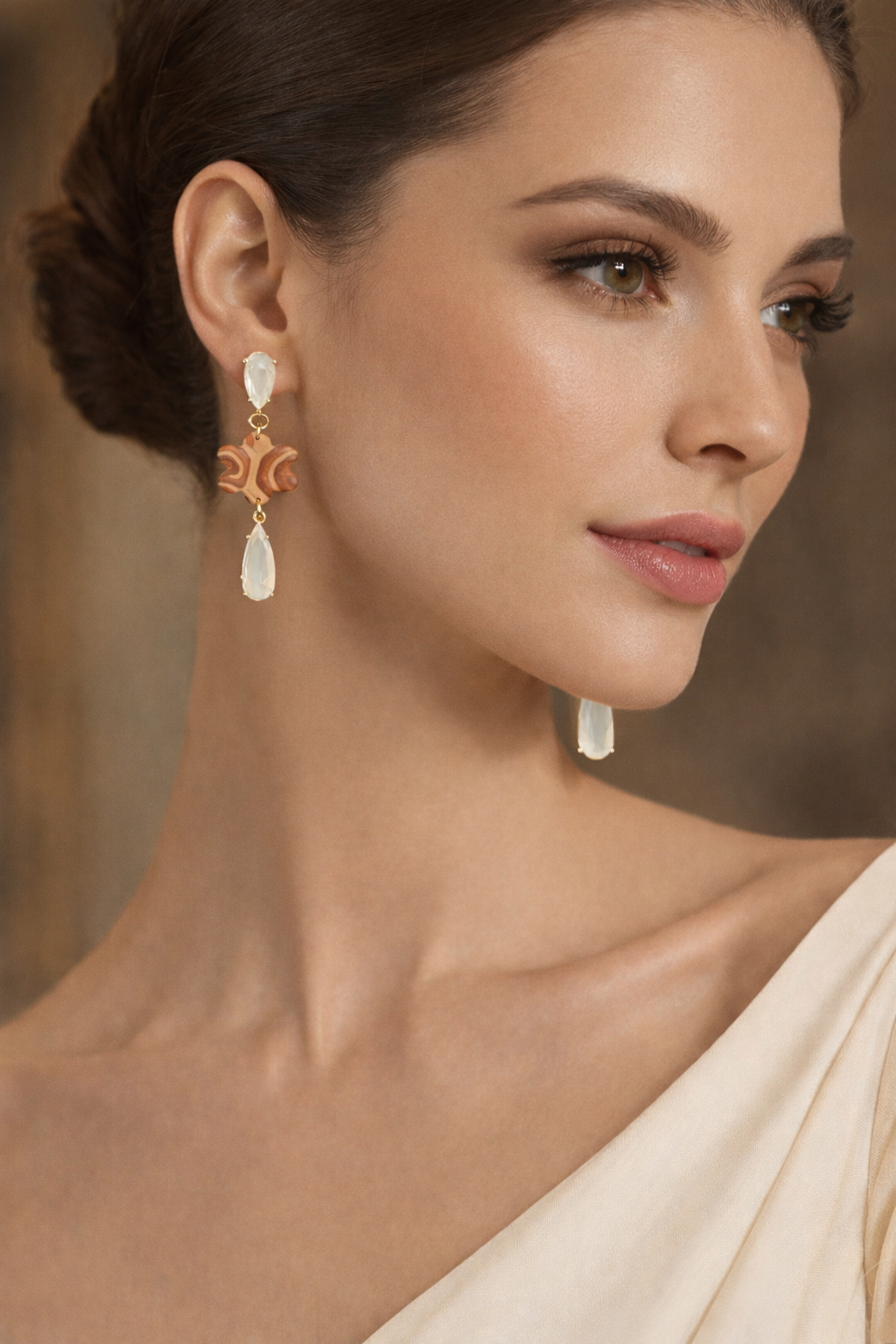 Pendiente Aura Tierra