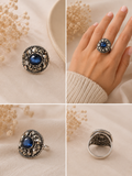 Anillo Zamak Azul