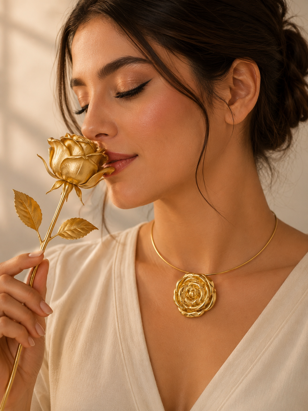 Chocker Rosa dorada