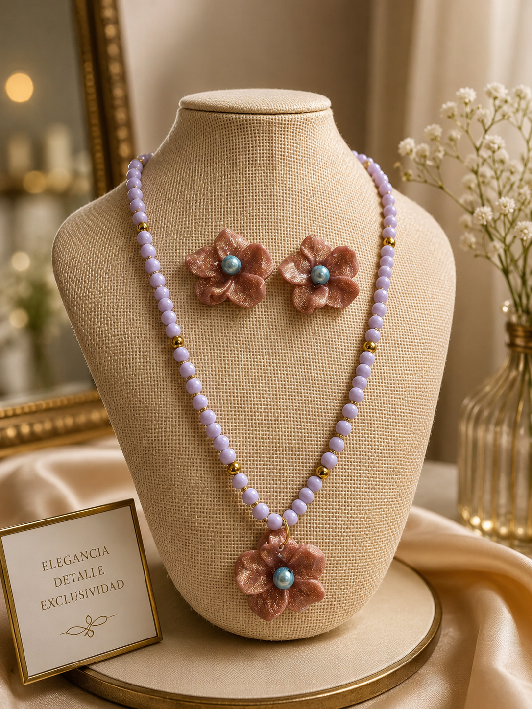 Conjunto Marisol Rosa Empolvado