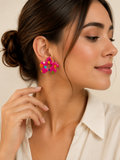Pendiente flor Rosa