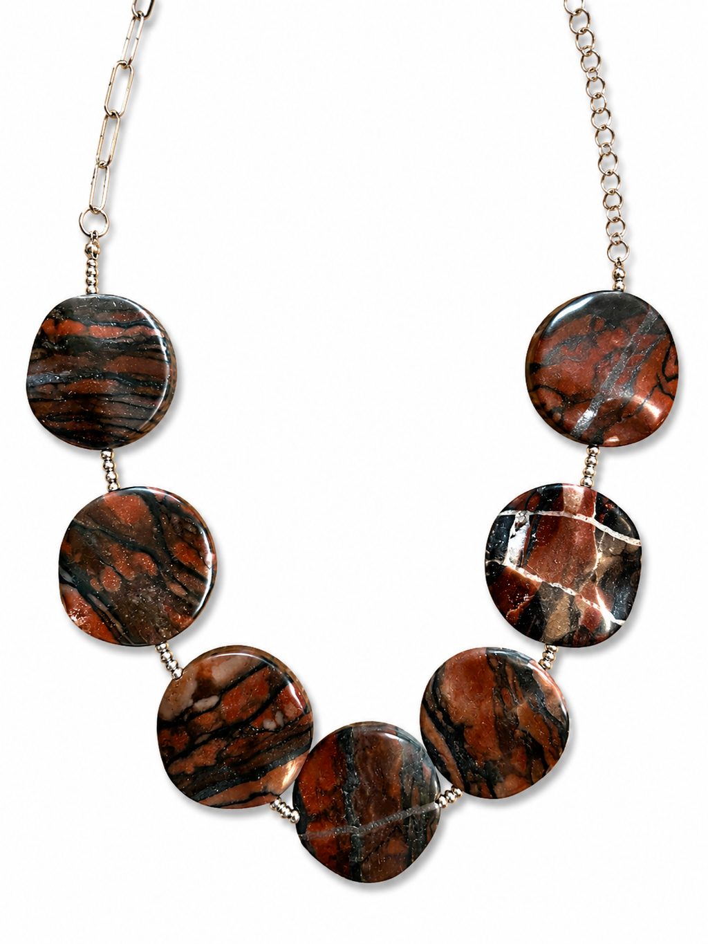 Collar Discos de Jaspe