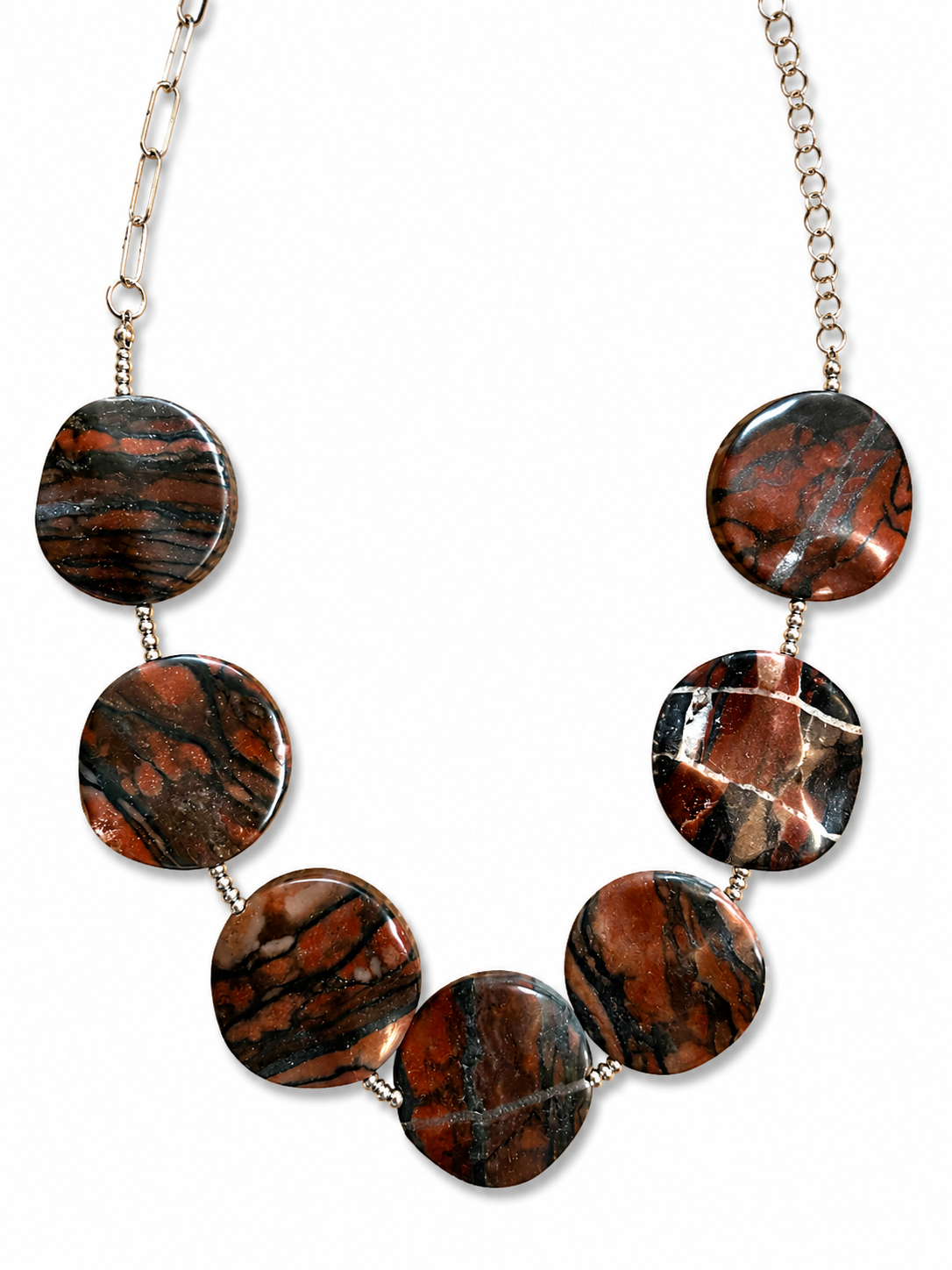 Collar Discos de Jaspe