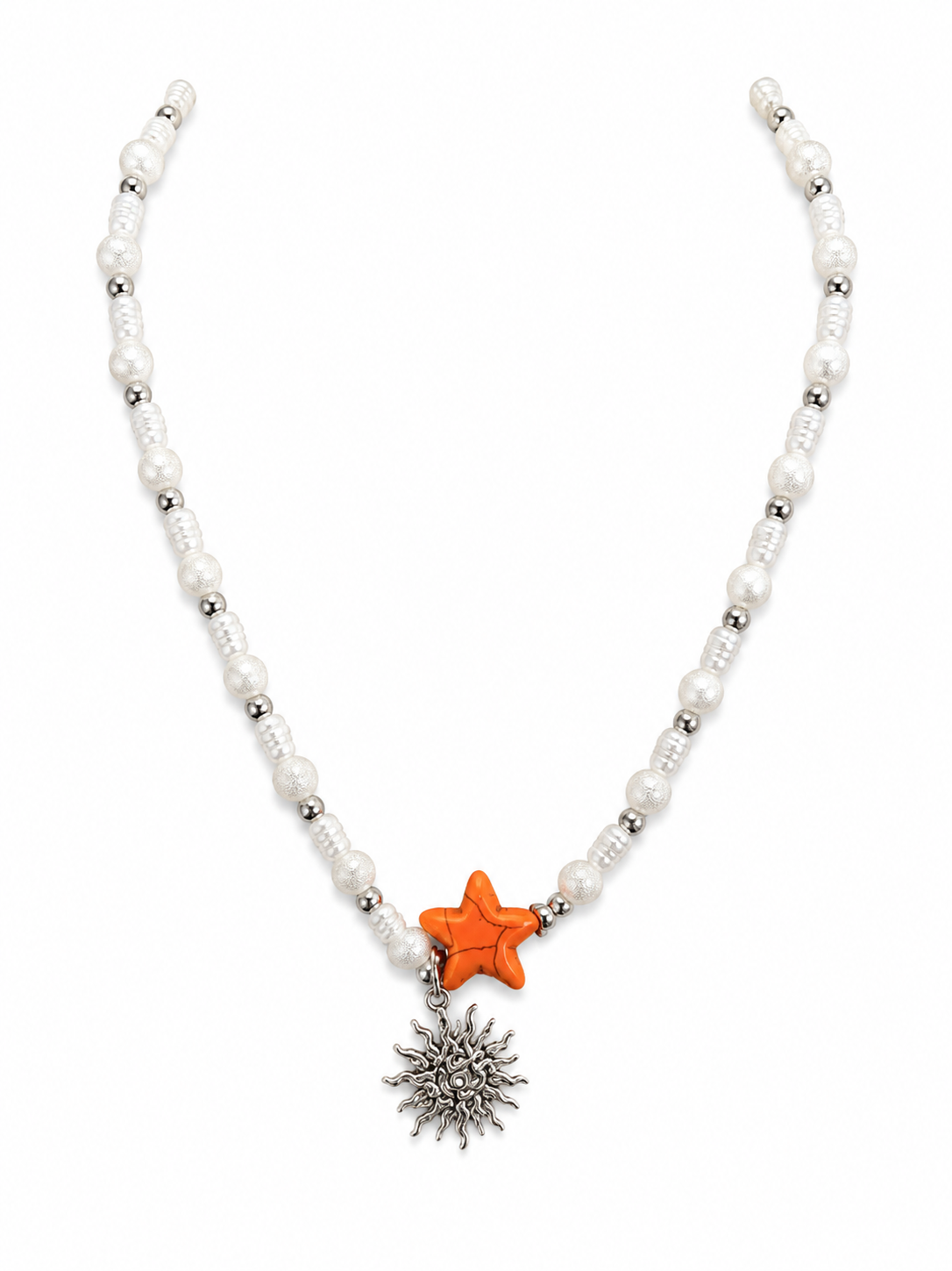 Collar Perla Estrellada