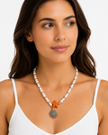 Collar Perla Estrellada
