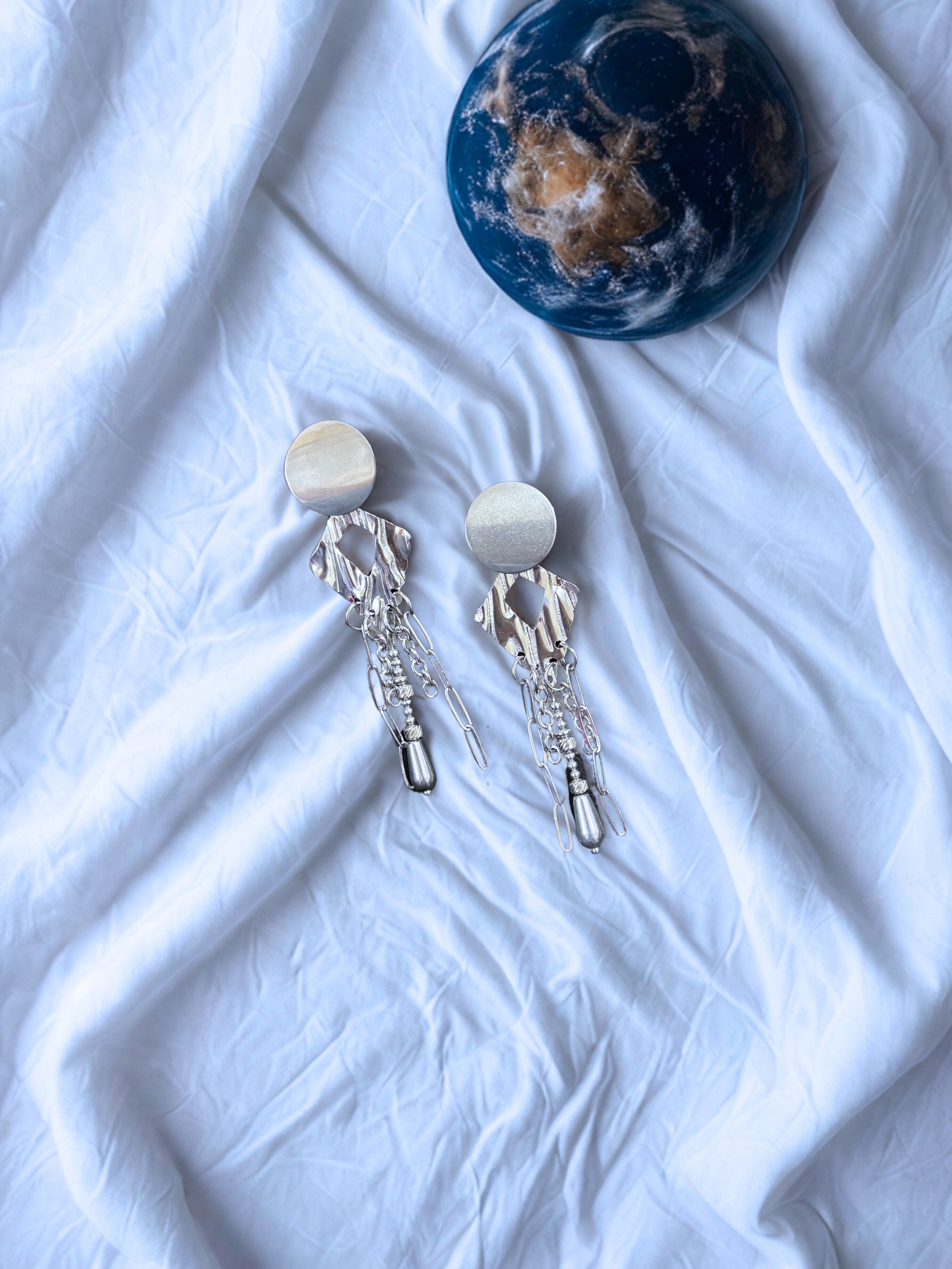 Pendiente Luisan plateado