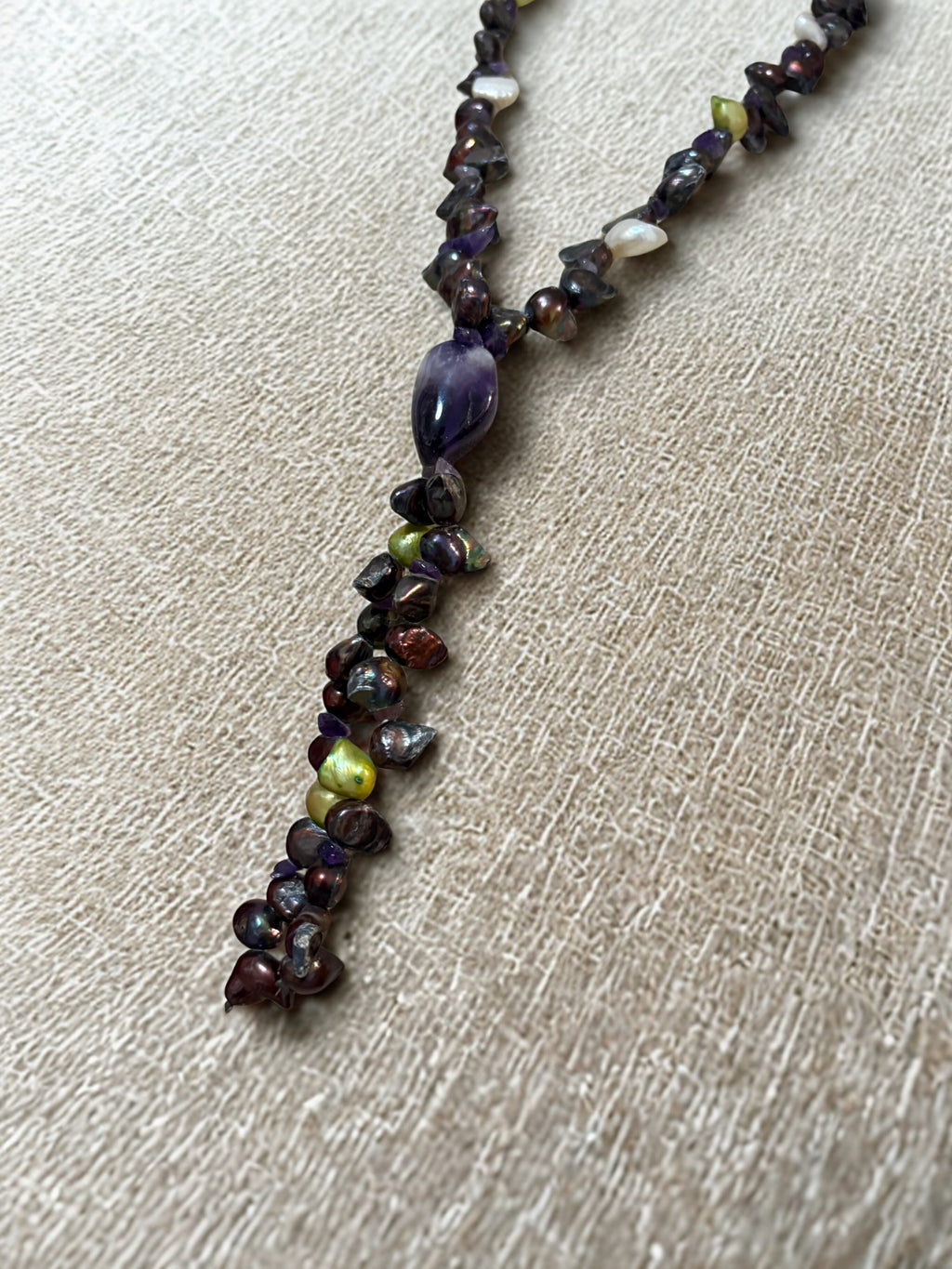 Collar amatista largo