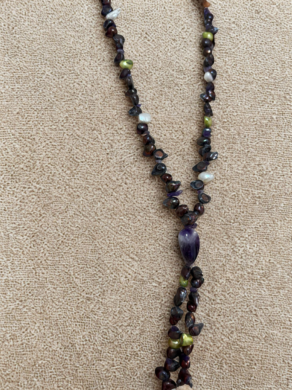 Collar amatista largo