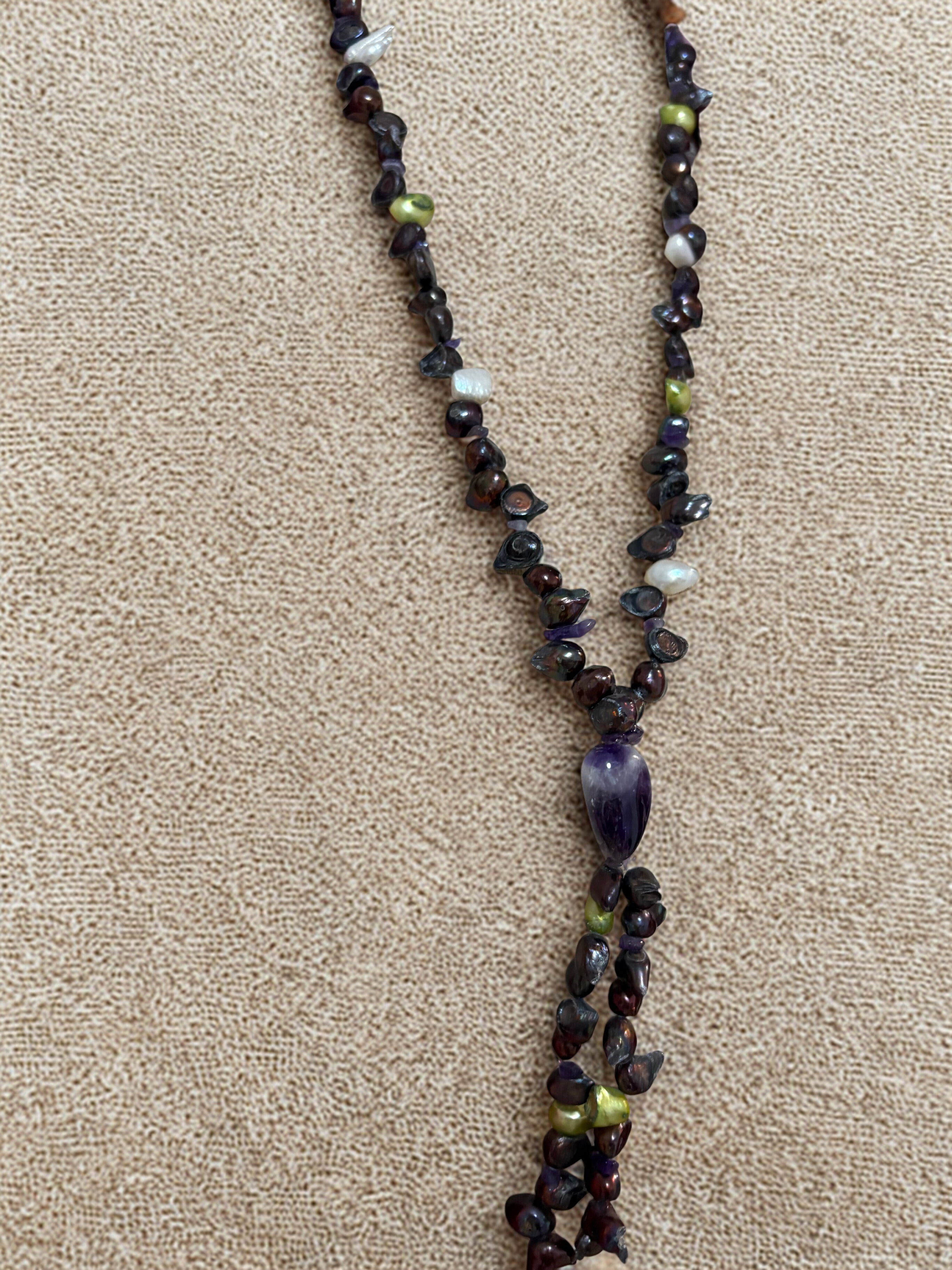 Collar amatista largo